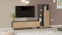Hanah Home For1-Sa Soporte para TV Natural y Antracita